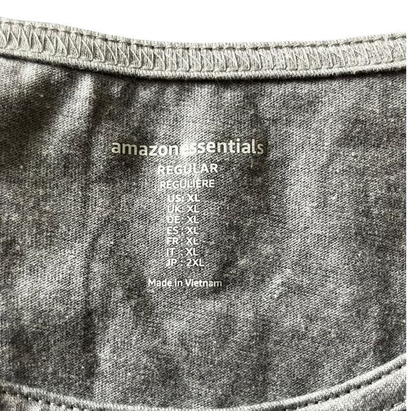Amazon Essentials Gray Tank Top XL Lightweight Cotton Blend Basic Tee - Picture 4 of 7